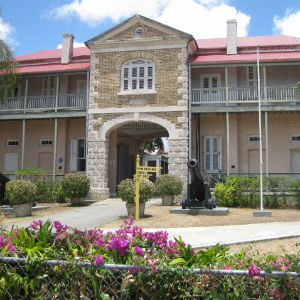 Historic Museum of History Building at the Garisson In Barbados